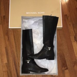Michael Kors Black Hamilton Tall Boots 👢🖤
